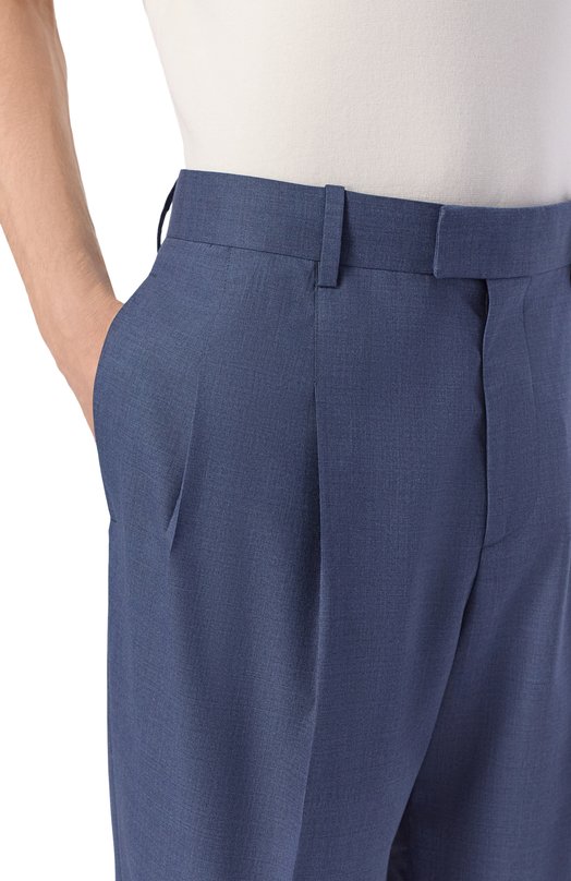 Шерстяные брюки MVST M26.2PM.T032/F111 FRESC0 LANA Синий  M26.2PM.T032/F111 FRESC0 LANA Фото 5