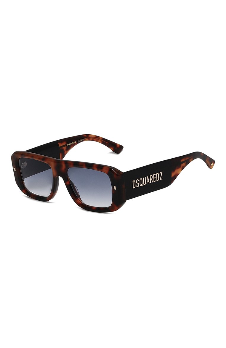 Женские солнцезащитные очки DSQUARED2 коричневого цвета, арт. D20107 086 | Фото 1 (Региональные ограничения белый список (Axapta Mercury): Не проставлено; Нос: Не проставлено; Кросс-КТ: С/з-унисекс; Тип очков: С/з; Материал: Пластик; Оптика Гендер: оптика-унисекс; Очки форма: Авиаторы)