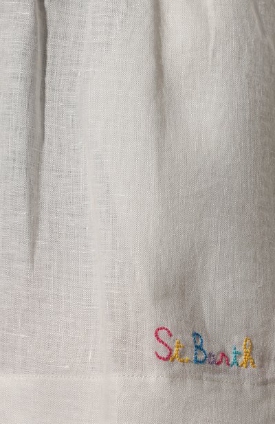 Льняные шорты MC2 SAINT BARTH белого цвета по цене 15200 руб., арт. STBW LIERRE LINEN/LIE0002/02630B, фото 5 Льняные шорты MC2 SAINT BARTH, арт. STBW LIERRE LINEN/LIE0002/02630B, фото 5