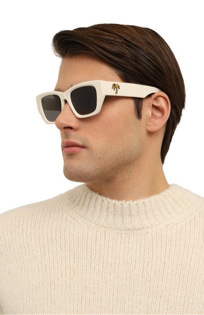 Солнцезащитные очки PALM ANGELS белого цвета по цене 36750 руб., арт. PERI034/0107, фото 3 Солнцезащитные очки PALM ANGELS, арт. PERI034/0107, фото 3