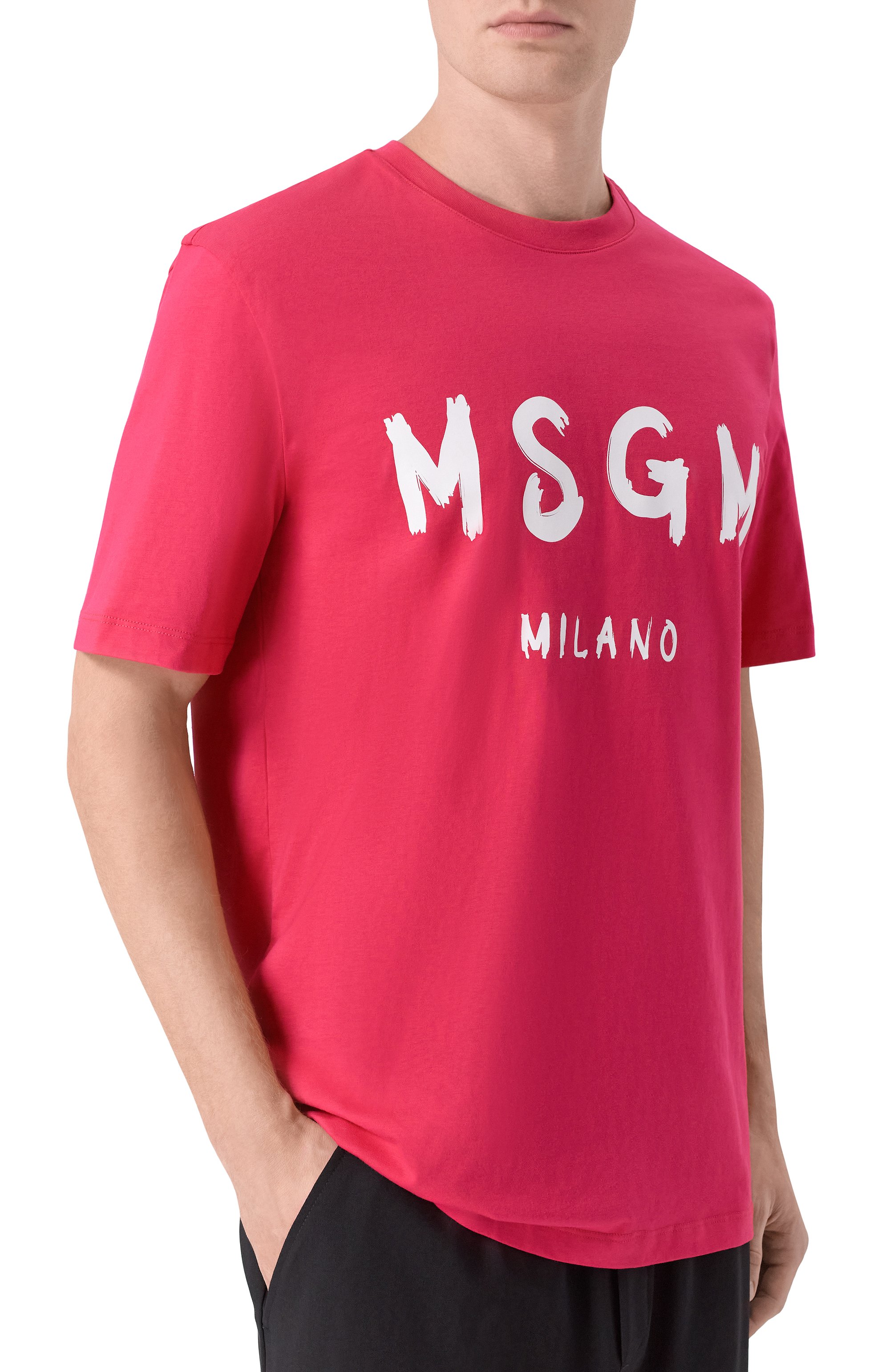 Хлопковая футболка MSGM, арт. 4040MM510/267002, фото 3