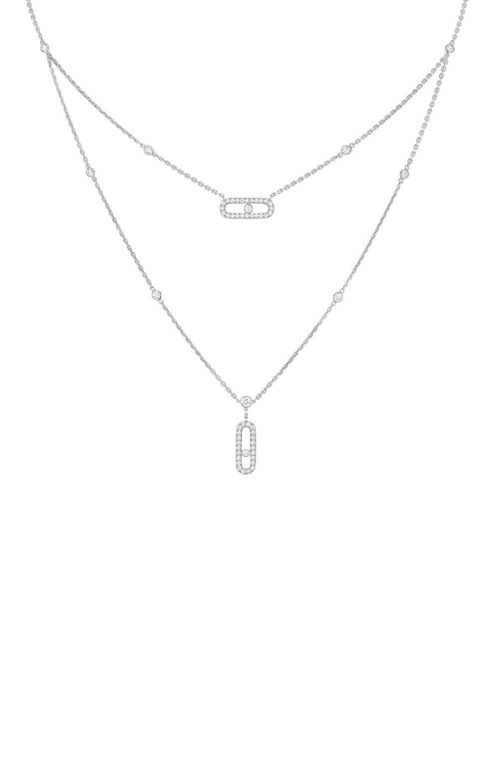 Колье MESSIKA бесцветного цвета по цене 858000 руб., арт. 07174-WG, фото 1 Колье MESSIKA, арт. 07174-WG, фото 1