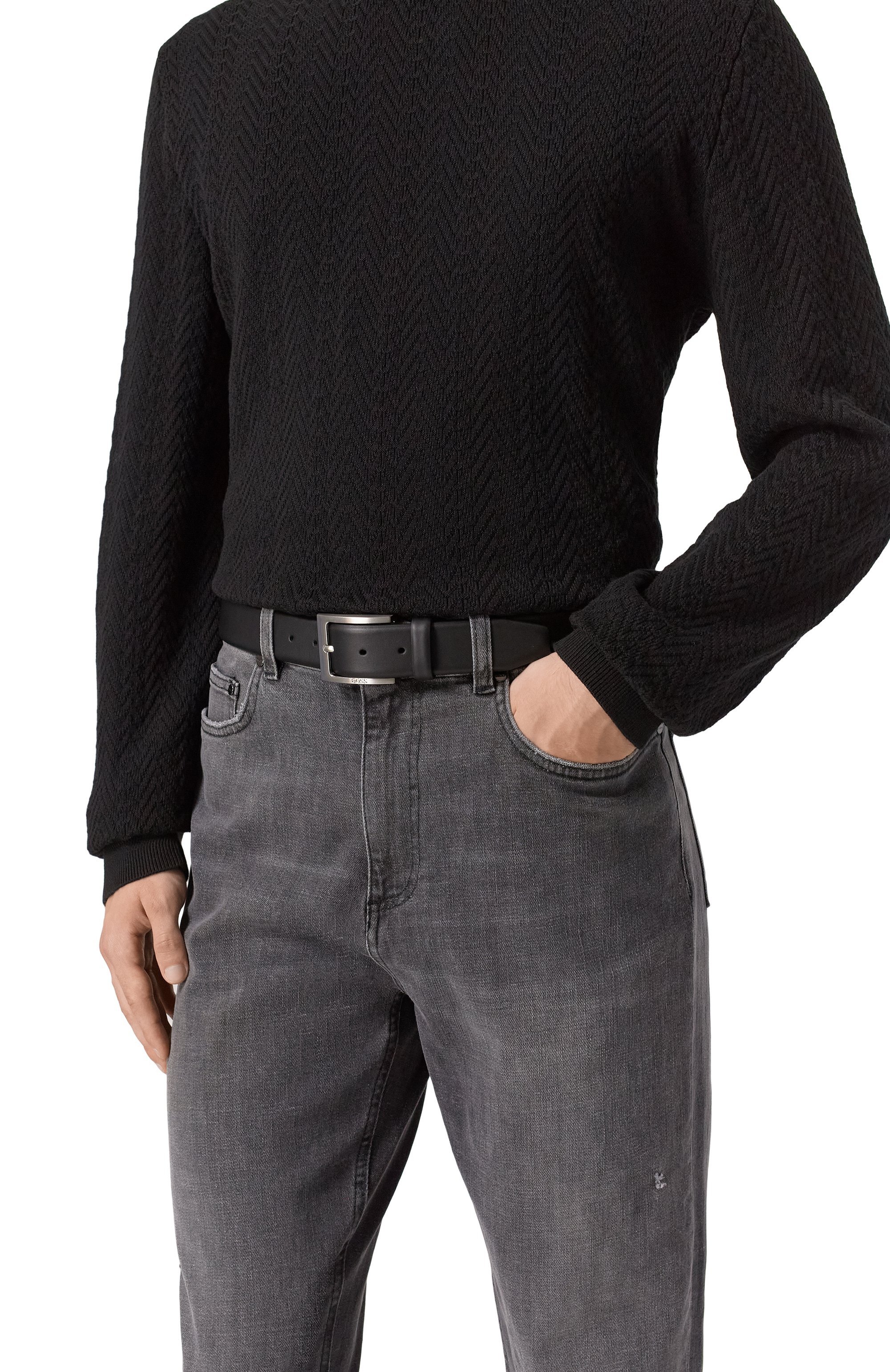 Кожаный ремень BOSS, арт. 50470787, фото 2