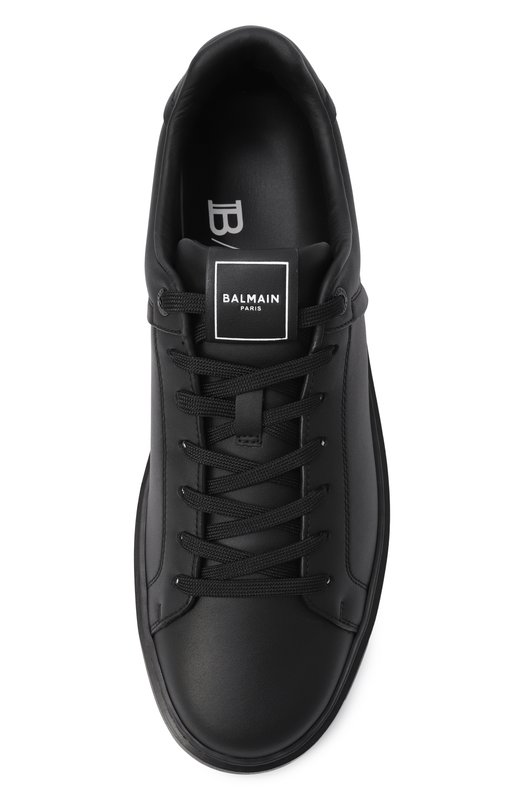 Кожаные кеды B-Court Balmain FM1VI288/LVTR Чёрный  FM1VI288/LVTR Фото 6