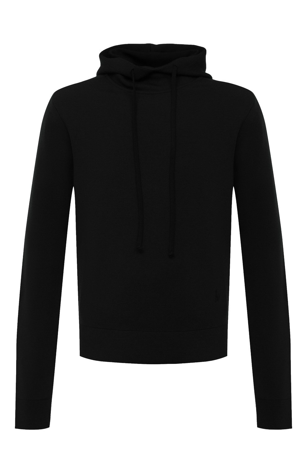 Худи из шерсти и вискозы BOTTEGA VENETA черного цвета по цене 150500 руб., арт. 631512/VKWQ0, фото 1 Худи из шерсти и вискозы BOTTEGA VENETA, арт. 631512/VKWQ0, фото 1