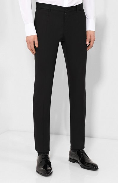 Брюки из смеси шерсти и шелка DOLCE & GABBANA, арт. GY59MT/FU3N7, фото 3