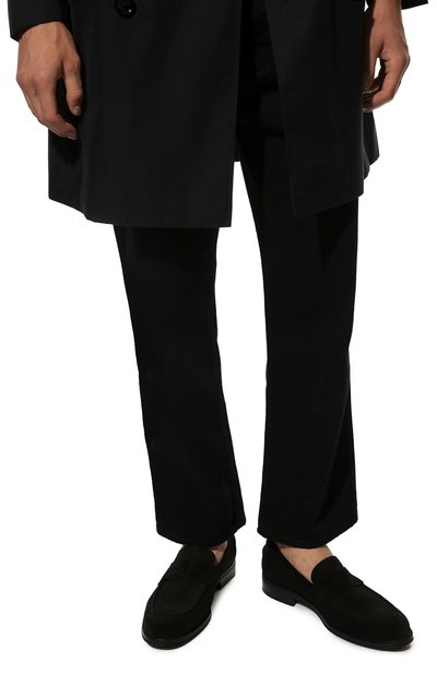 Замшевые пенни-лоферы BARRETT черного цвета по цене 41450 руб., арт. 202U041.18/REPELL0 0IL, фото 3 Замшевые пенни-лоферы BARRETT, арт. 202U041.18/REPELL0 0IL, фото 3