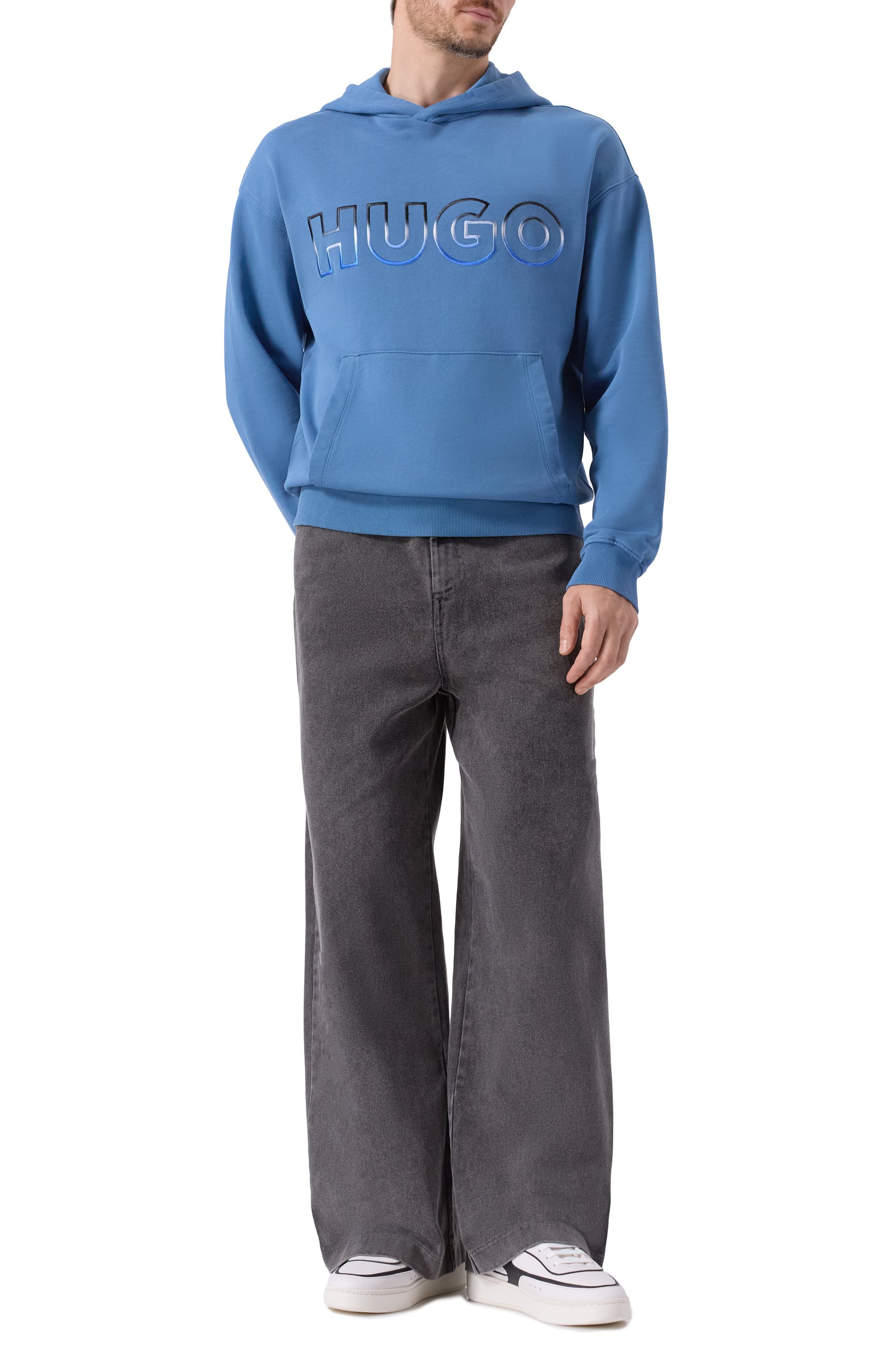 Хлопковое худи HUGO BLUE, арт. 50549151, фото 2