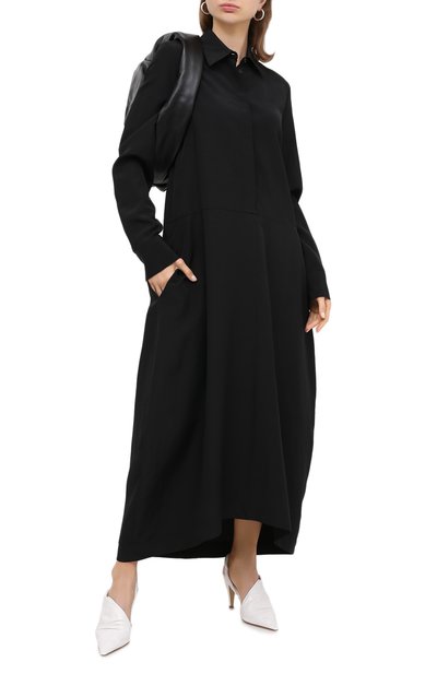 Платье из вискозы  и льна JIL SANDER, арт. JSCR503906-WR391000, фото 2