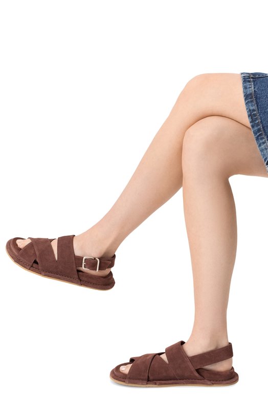 Замшевые сандалии K04_Lido Vic Matie 1K5304D_K04H010338 Коричневый  1K5304D_K04H010338 Фото 2