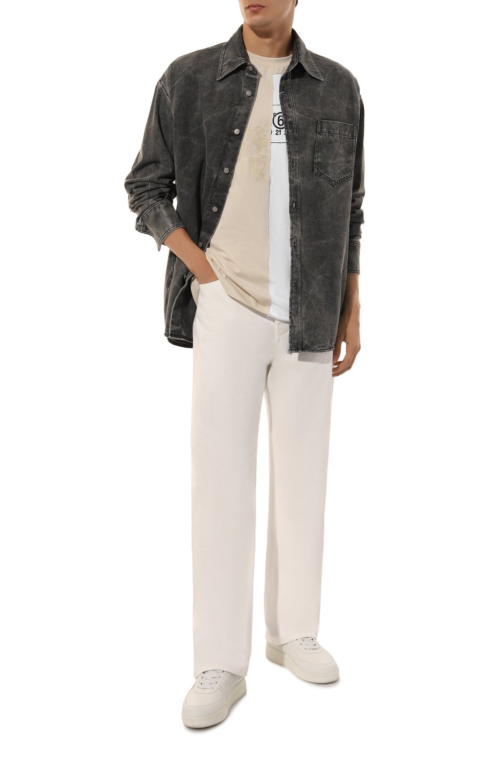 Хлопковая футболка MM6, арт. SH0GC0026/S24311, фото 2