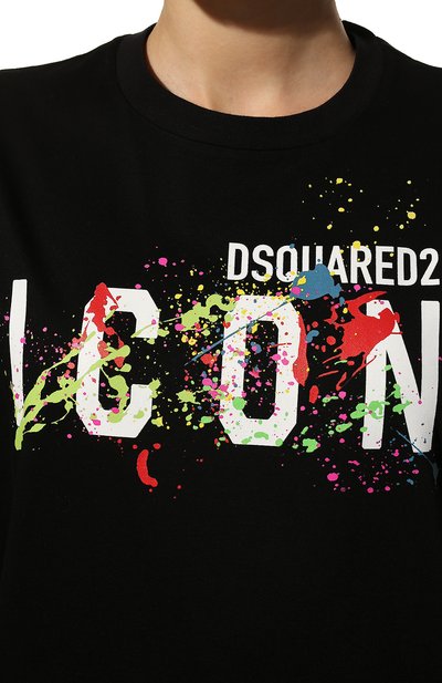 Хлопковая футболка DSQUARED2,  арт. S80GC0040/S23009, фото 5