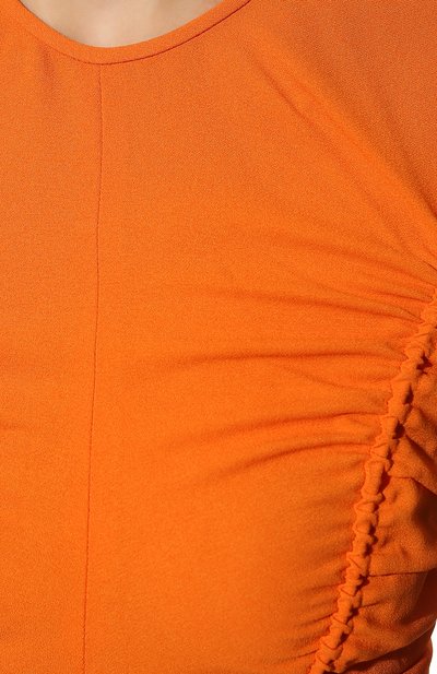Платье из вискозы STELLA MCCARTNEY оранжевого цвета по цене 125000 руб., арт. 604354/SSA02, фото 5 Платье из вискозы STELLA MCCARTNEY, арт. 604354/SSA02, фото 5
