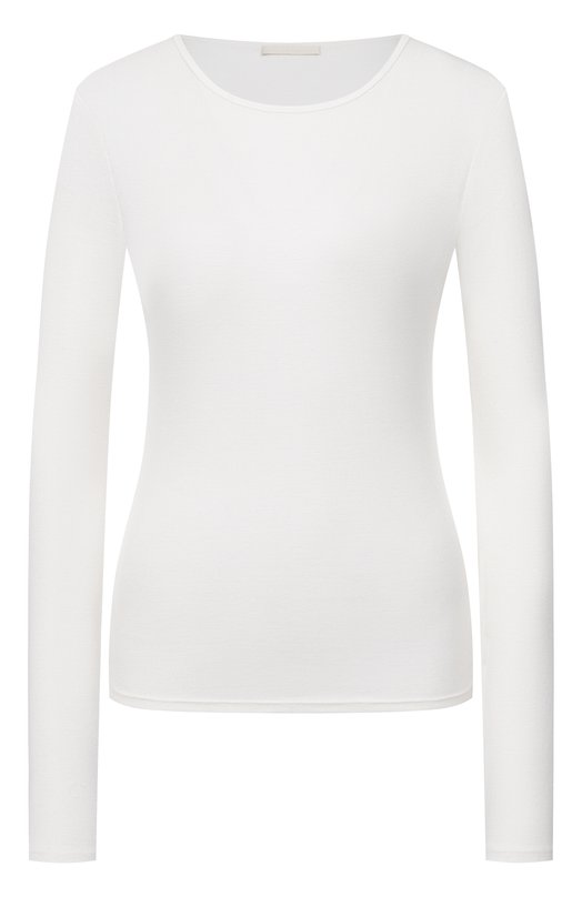 Лонгслив из шелка и хлопка 12 STOREEZ 135742 Кремовый 135742