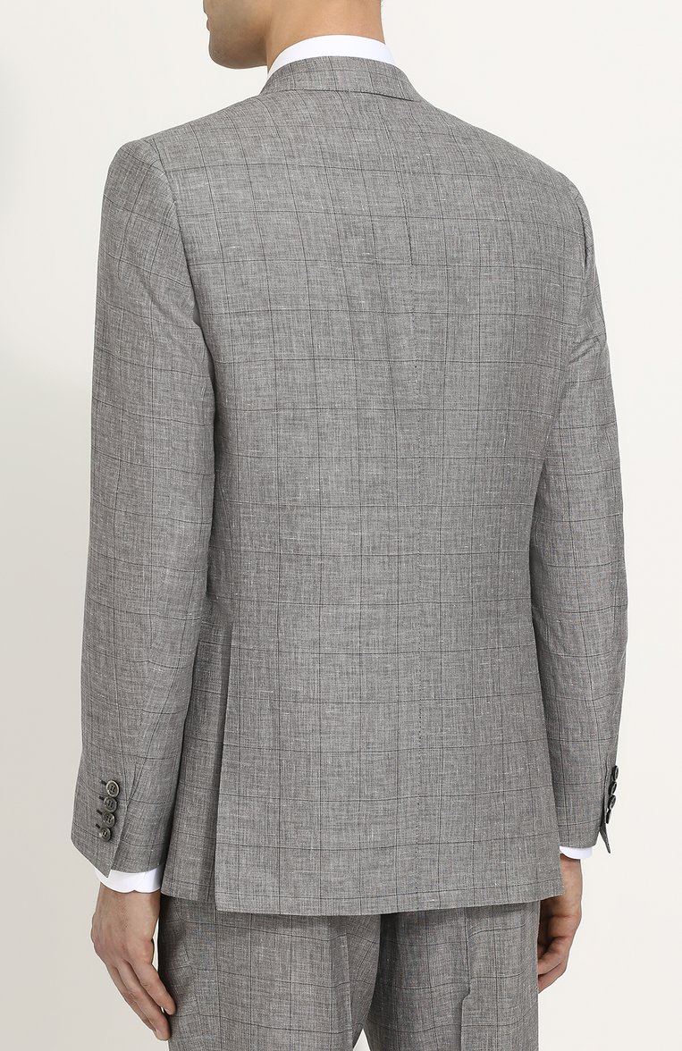 Костюм из смеси шерсти и льна с шелком BRIONI, арт. RA0J0L/P7AN5/BRUNIC0/2, фото 3