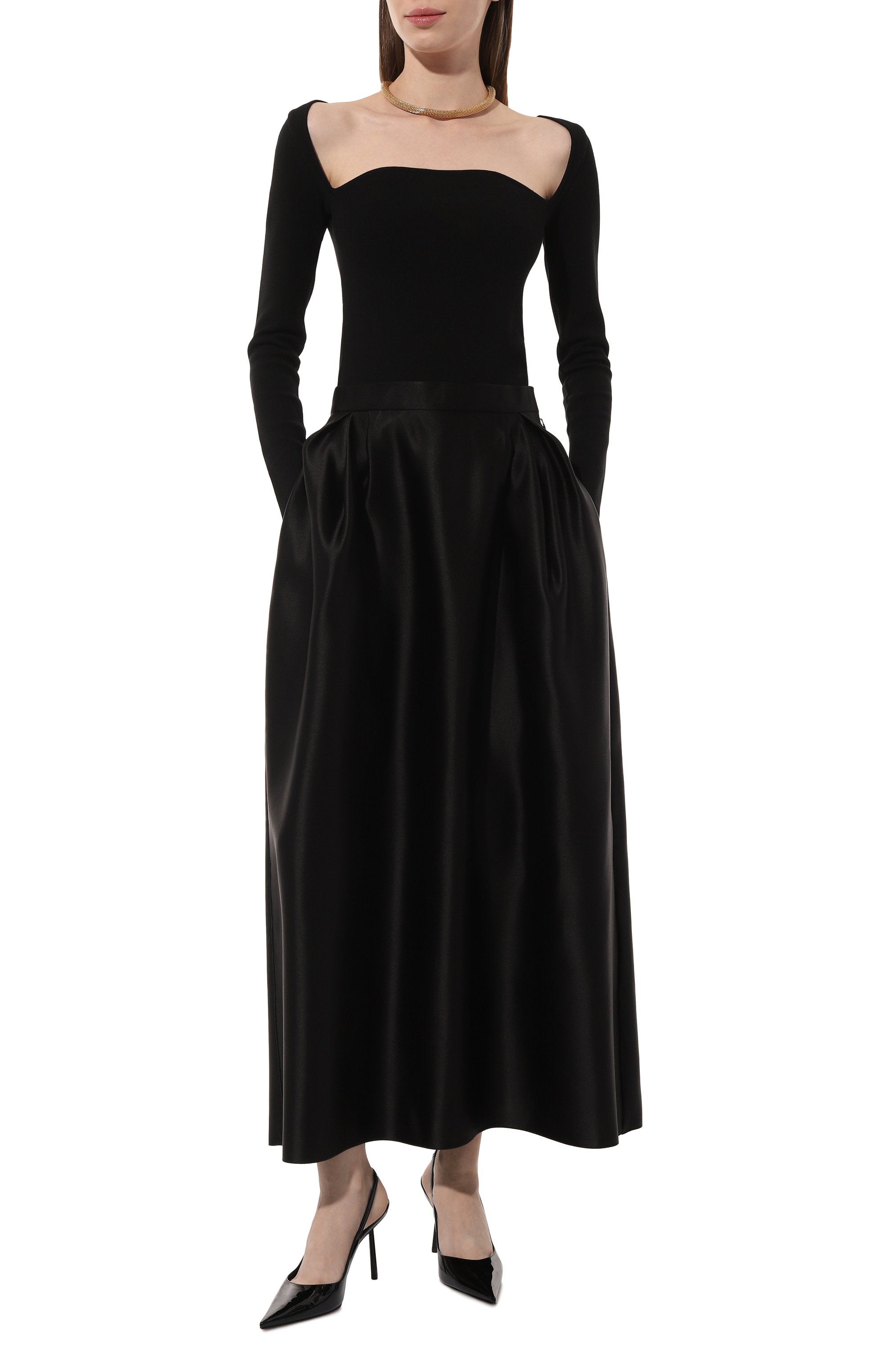 Атласная юбка VIKA GAZINSKAYA, арт. SS25-18215, фото 2