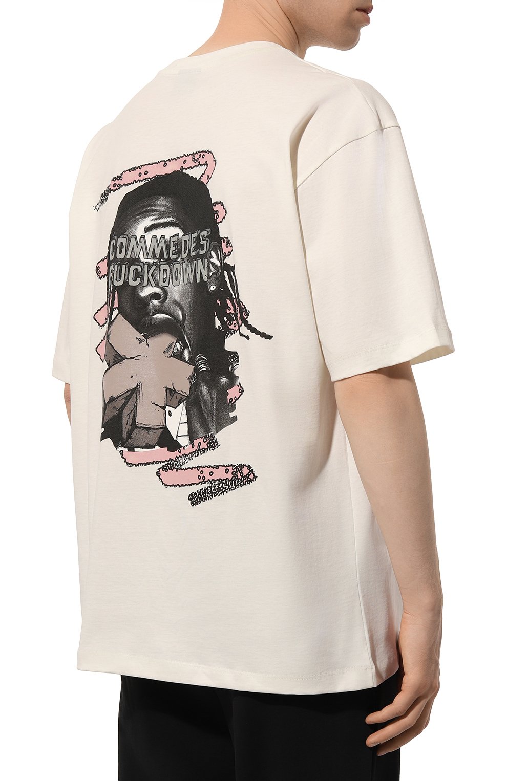 Хлопковая футболка COMME DES FUCKDOWN, арт. CFABM01366, фото 4