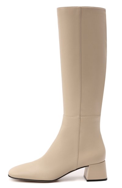 Кожаные сапоги SERGIO ROSSI кремового цвета по цене 133000 руб., арт. A97020-MNAN07, фото 4 Кожаные сапоги SERGIO ROSSI, арт. A97020-MNAN07, фото 4