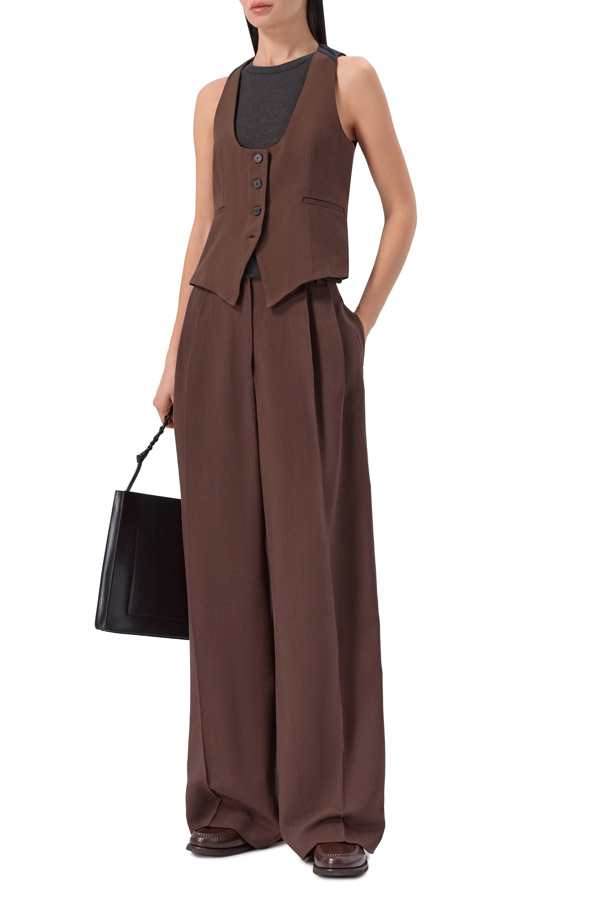 Брюки из вискозы и лиоцелла IRO, арт. WP23HELIS, фото 2