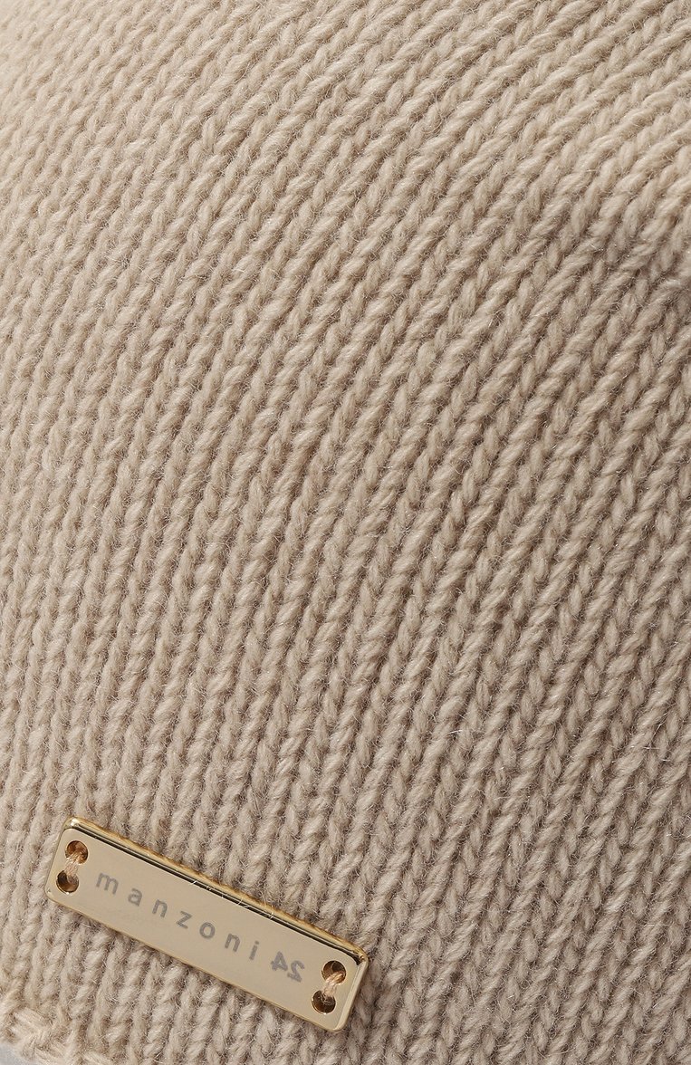 Шапка из шерсти и кашемира MANZONI24, арт. 23MCAPPELL0-X, фото 4