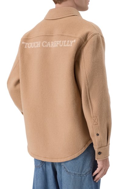 Кашемировая куртка-рубашка OFF-WHITE, арт. 0MES01CF25FAB001, фото 4
