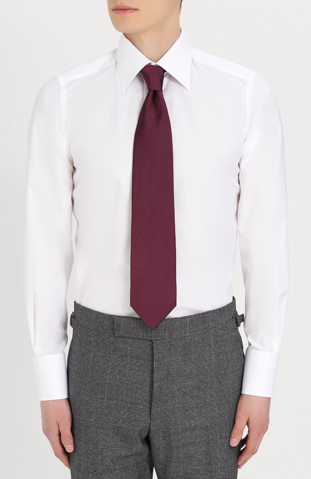 Хлопковая рубашка с итальянским воротником TOM FORD, арт. 2FT880/94S1JE, фото 4