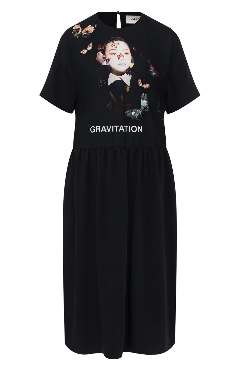 Платье VALENTINO черного цвета по цене 333000 руб., арт. SB3VANX54Z0, фото 1 Платье VALENTINO, арт. SB3VANX54Z0, фото 1