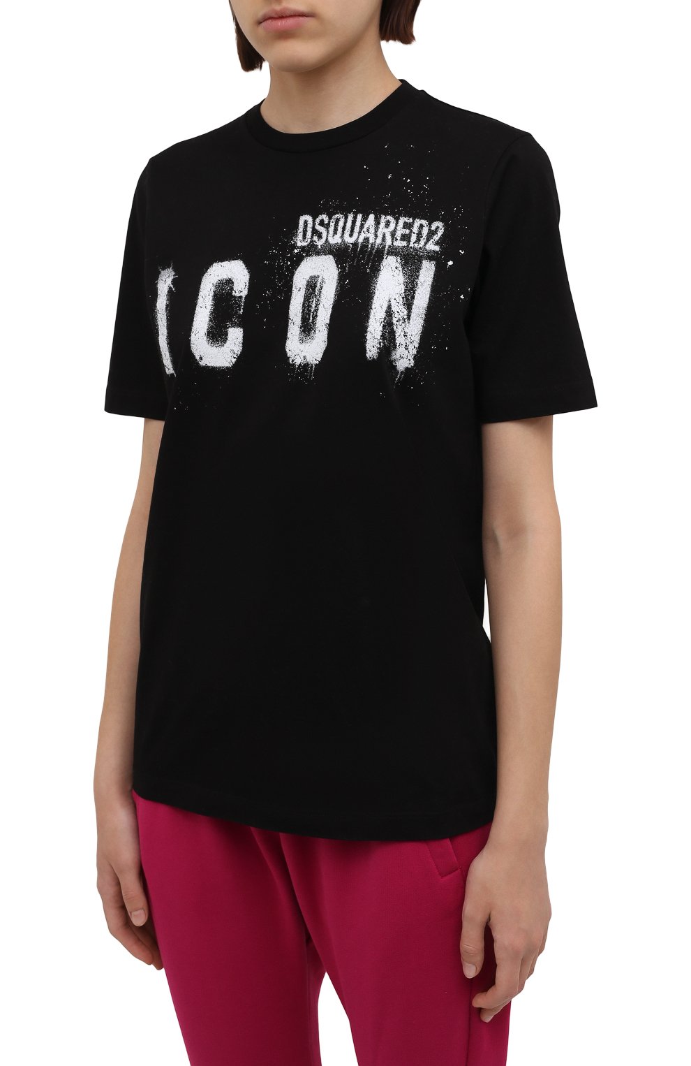 Хлопковая футболка DSQUARED2, арт. S80GC0034/S23009, фото 3