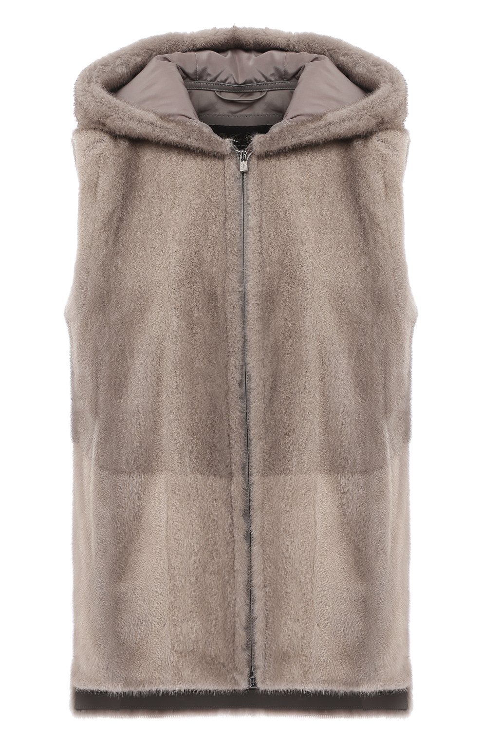 Жилет из меха норки LORO PIANA серого цвета по цене 1865000 руб., арт. FAI2580, фото 1 Жилет из меха норки LORO PIANA, арт. FAI2580, фото 1