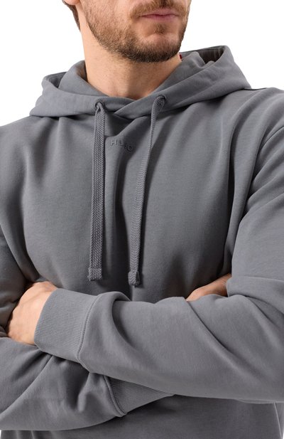 Хлопковое худи HUGO, арт. 50486478, фото 5