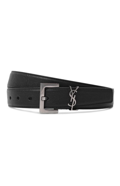 Мужской кожаный ремень SAINT LAURENT, арт. 634440/DZE0E