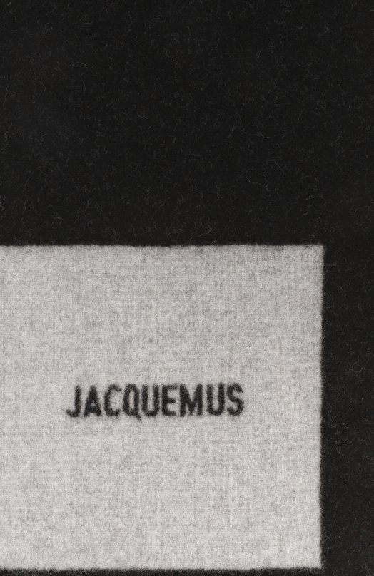 Шерстяной шарф Jacquemus 24HACU00579/A0T4044 Чёрный  24HACU00579/A0T4044 Фото 4