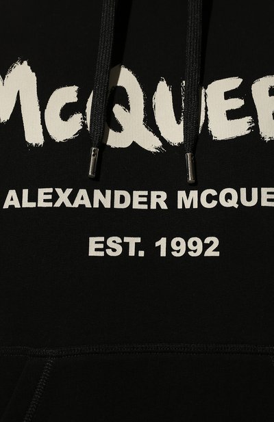 Хлопковое худи ALEXANDER MCQUEEN, арт. 665401/QRZ71, фото 5