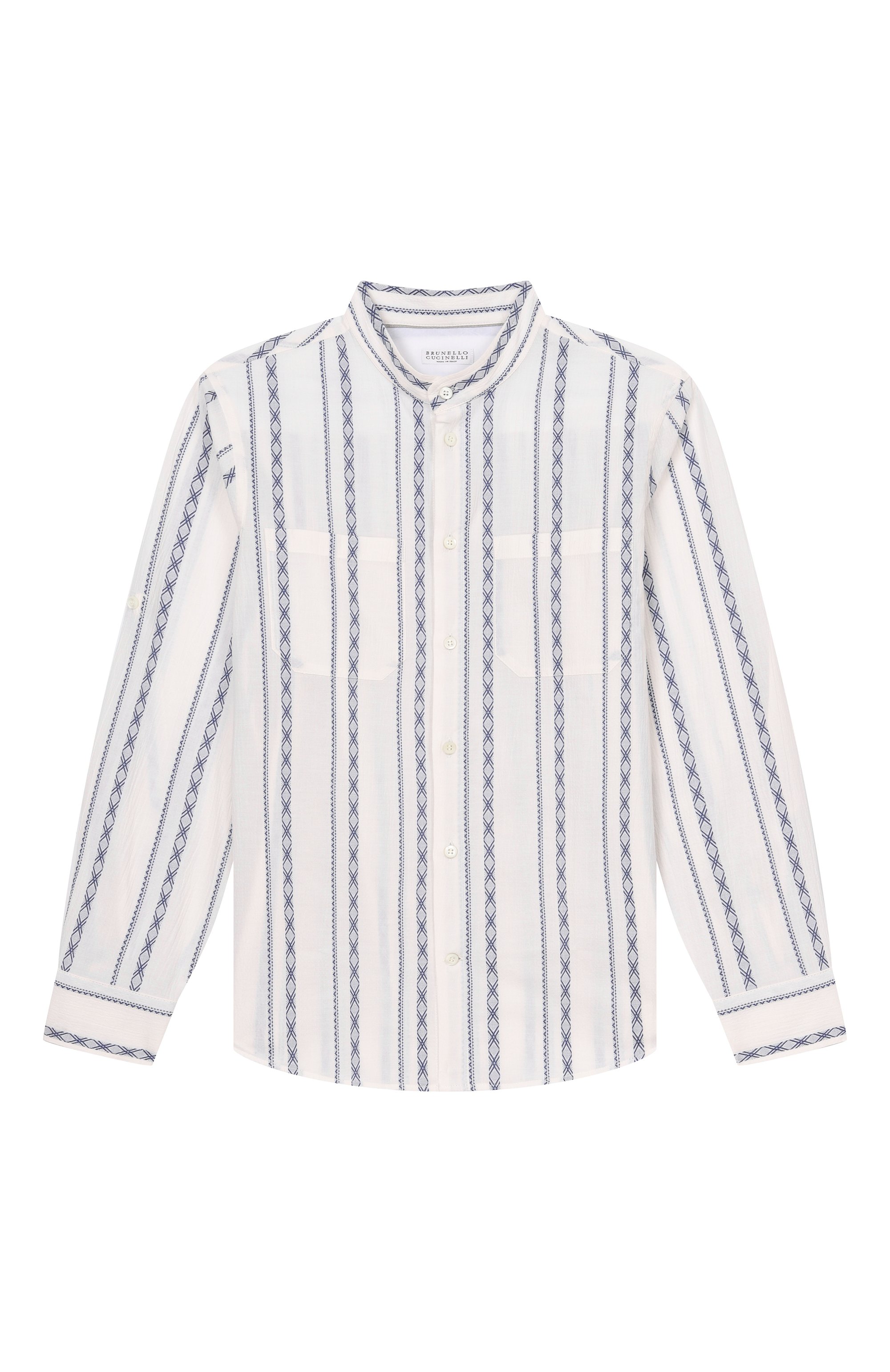 Хлопковая рубашка BRUNELLO CUCINELLI, арт. BA687C330C, фото 1