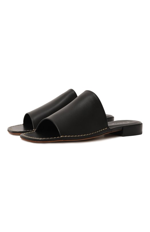

Кожаные шлепанцы Tod’s, Чёрный