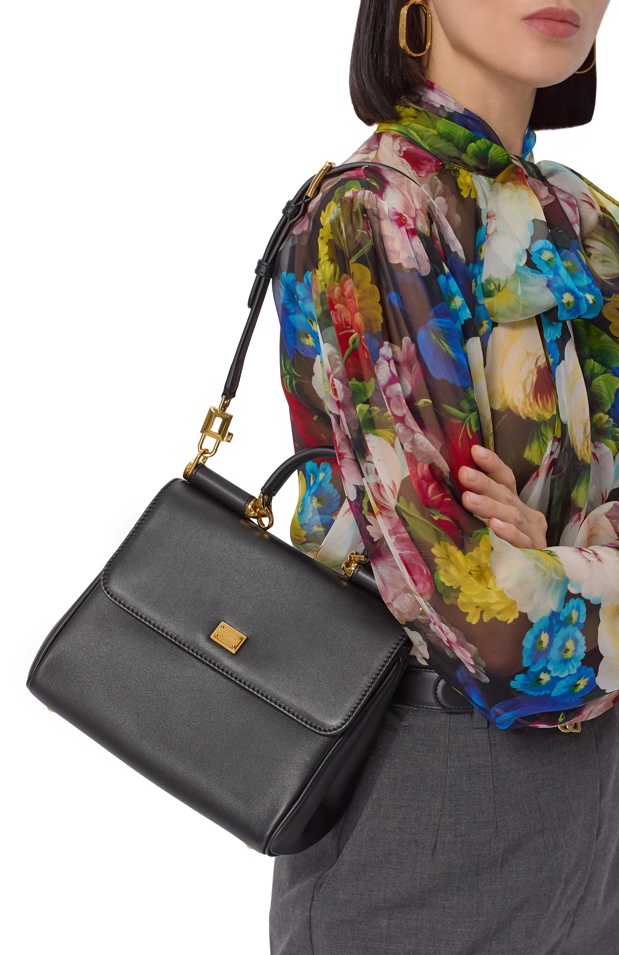 Сумка my sicily DOLCE & GABBANA черного цвета по цене 299500 руб., арт. BB7781/B7321, фото 2 Сумка my sicily DOLCE & GABBANA, арт. BB7781/B7321, фото 2