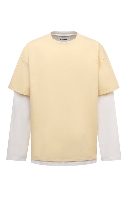 

Хлопковый лонгслив Jil Sander, Кремовый