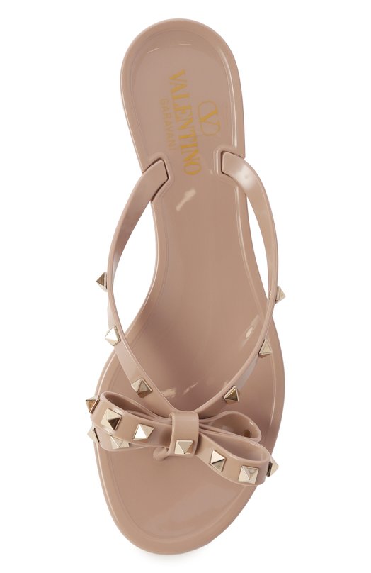 Шлепанцы Rockstud Valentino 7W2S0552/PVS Бежевый  7W2S0552/PVS Фото 6