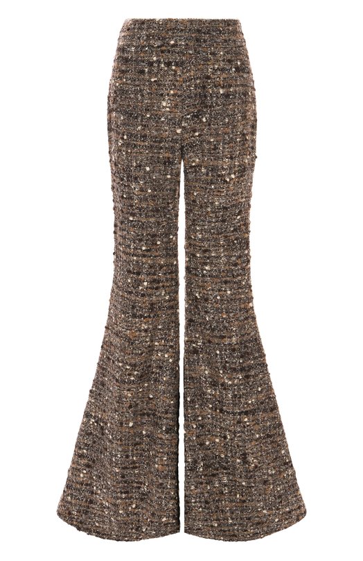 Шерстяные брюки Giambattista Valli 25FWSVCL3014/77GR0 Коричневый 25FWSVCL3014/77GR0