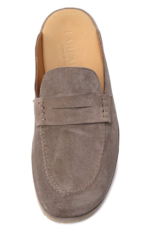 Замшевые домашние туфли Farfalla F5ALI/SUEDE Серый  F5ALI/SUEDE Фото 6