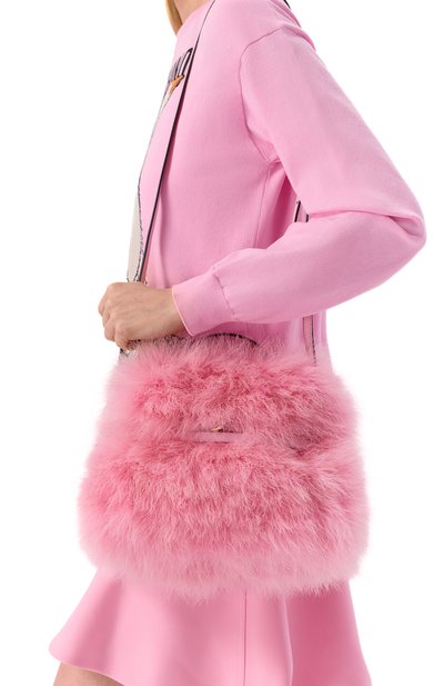 Сумка tie me small MOSCHINO розового цвета по цене 257500 руб., арт. MC4060PP10/0A4, фото 2 Сумка tie me small MOSCHINO, арт. MC4060PP10/0A4, фото 2