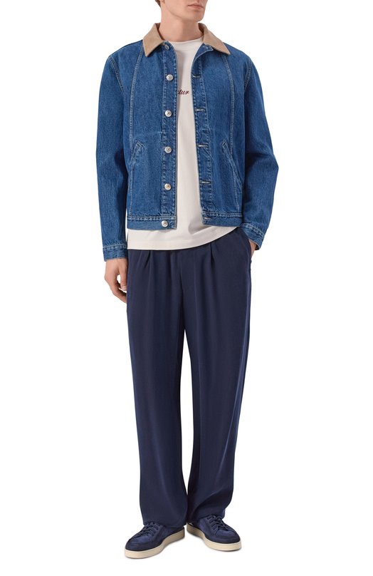 Хлопковая футболка Brunello Cucinelli M0B138518 Кремовый  M0B138518 Фото 2