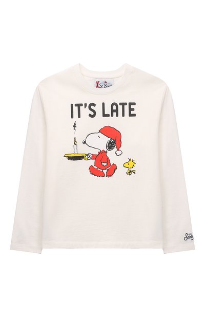 Хлопковый лонгслив MC2 SAINT BARTH белого цвета по цене 9765 руб., арт. STBK B0YLE/B0Y0001/00763C, фото 1 Хлопковый лонгслив MC2 SAINT BARTH, арт. STBK B0YLE/B0Y0001/00763C, фото 1