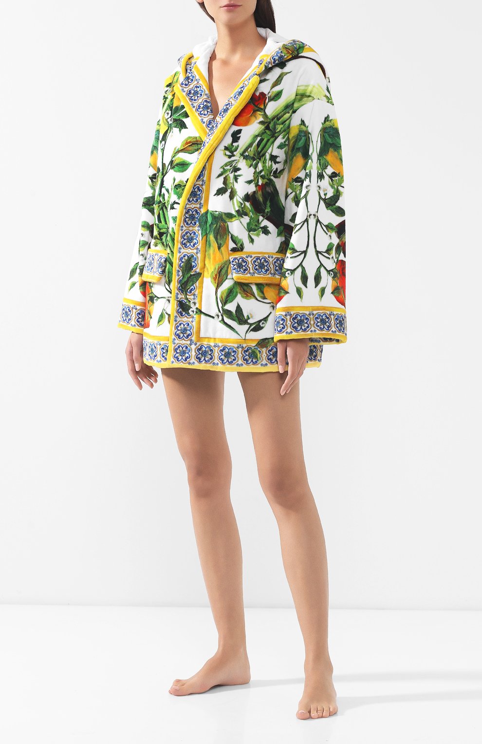 Хлопковый халат DOLCE & GABBANA, арт. 00A02J/0MU83, фото 2