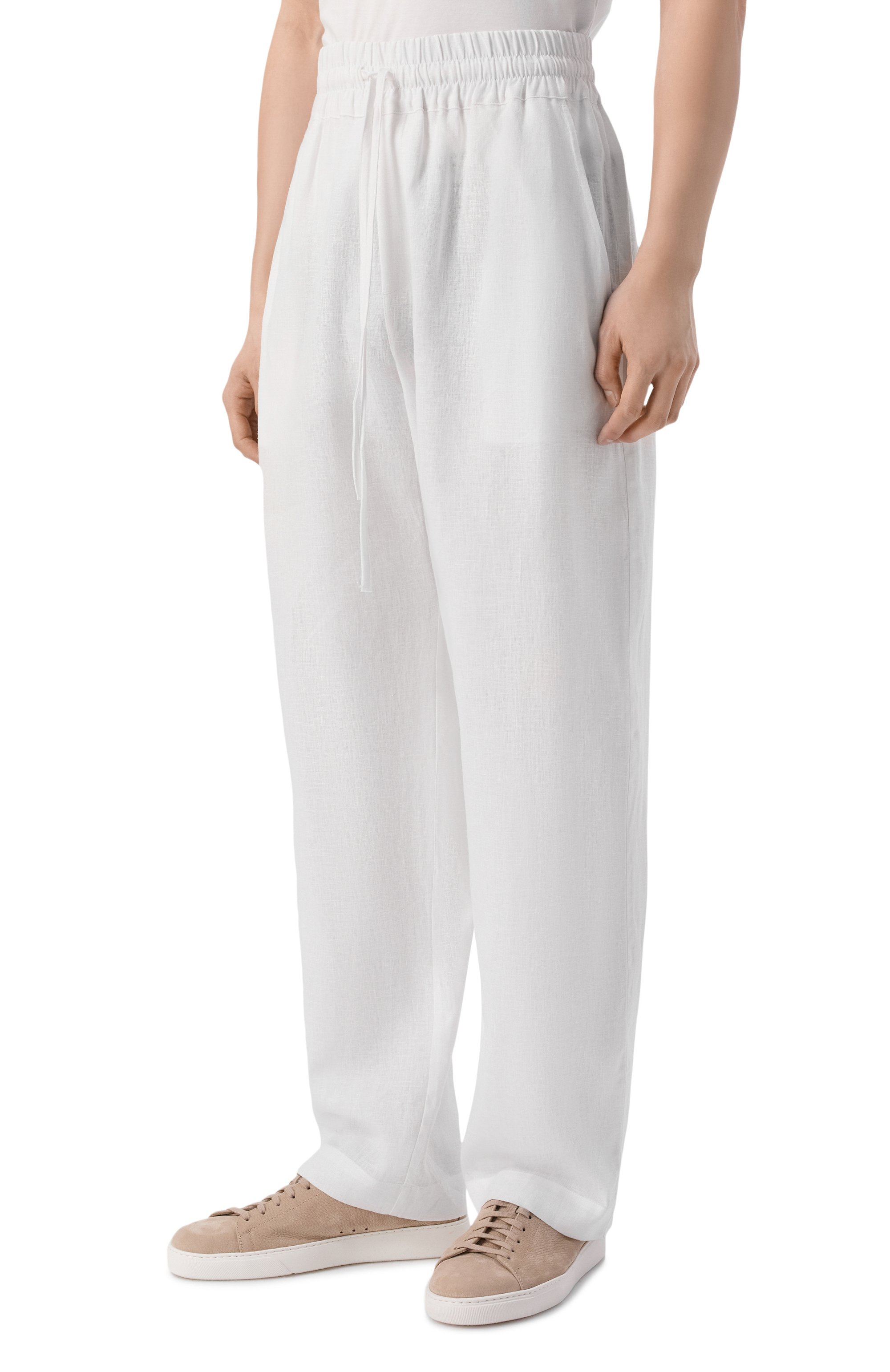 Брюки изо льна и вискозы HINNOMINATE, арт. HMABM01552, фото 3