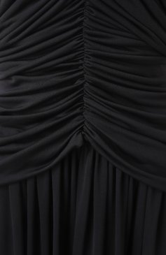 Женское платье из вискозы и шелка GIAMBATTISTA VALLI черного цвета, арт. 25SSPVCL5177-21JER | Фото 6 (Материал внешний: Вискоза; Длина Ж (юбки, платья, шорты): Макси; Драгоценные камни: Проставлено; Материал сплава: Проставлено; Случай: Вечерний; Рукава: На бретелях; Женское Кросс-КТ: Платье-одежда; Стили: Кэжуэл)