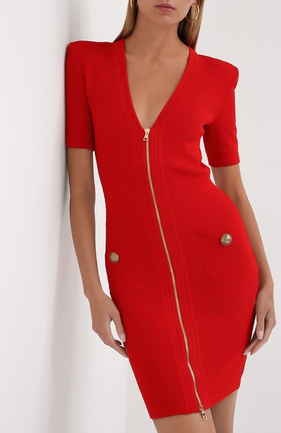 Платье из вискозы BALMAIN, арт. UF16435/K110, фото 3