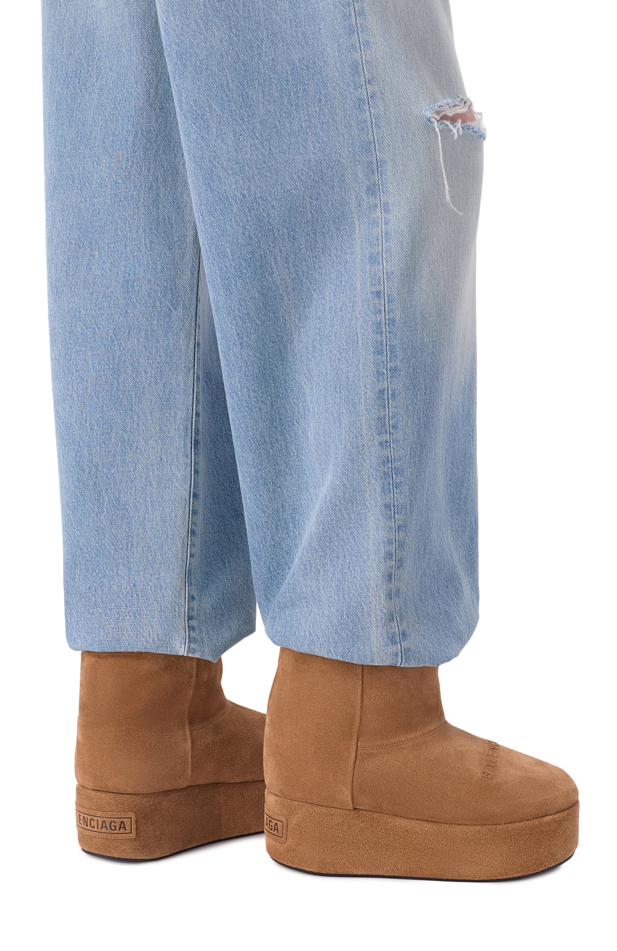 Замшевые полусапоги alaska BALENCIAGA, арт. 826360/WBFC1, фото 2