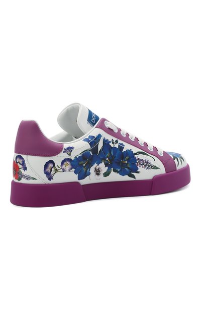 Кожаные кеды portofino DOLCE & GABBANA разноцветного цвета по цене 87650 руб., арт. CK1545/B5831, фото 4 Кожаные кеды portofino DOLCE & GABBANA, арт. CK1545/B5831, фото 4
