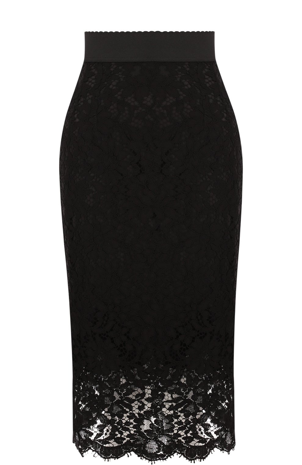 Кружевная юбка-миди с широким поясом DOLCE & GABBANA, арт. F4A2PT/HLMCL, фото 1